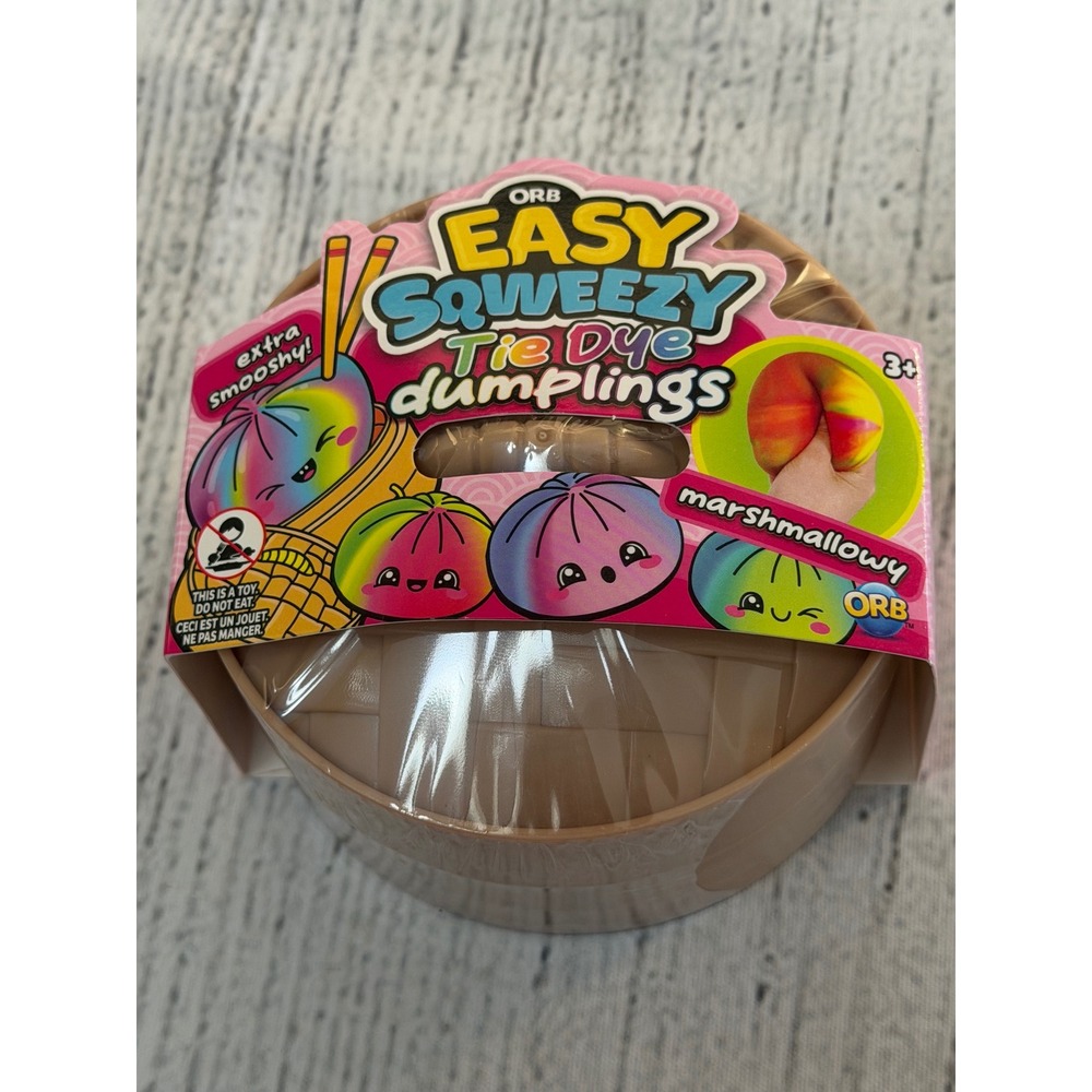 ORB Easy Squeezy Tie Dye Dumplings Marshmallowy Sensory Fidget Toy New Sealed